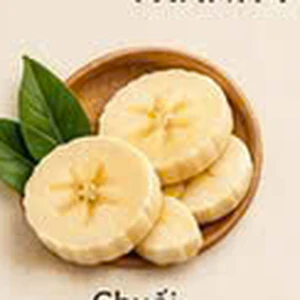 Chuối chín thái lát
